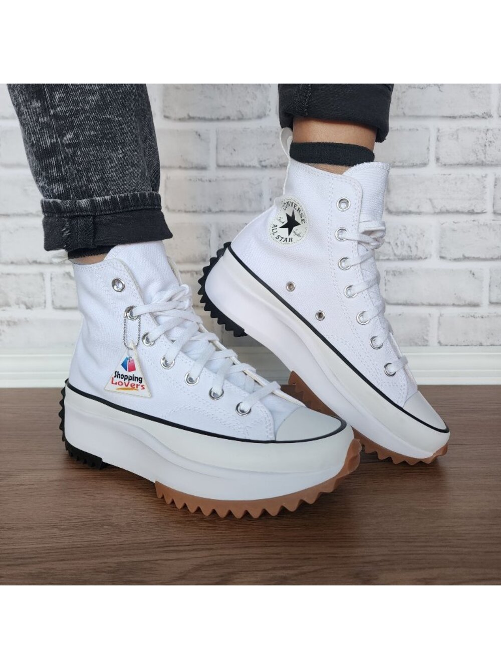 ⭐Converse Chuck Taylor Run Star Hike Hi 7.5 Women's Shoes Sneakers White 166799C